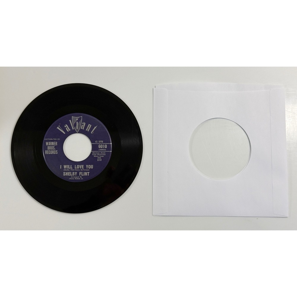 Valiant Vinyl Record Single‎ 7" Black I Will Love You Shelby Flint 6010